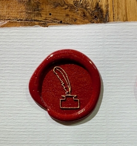 Siegelstempel-Tintenfass