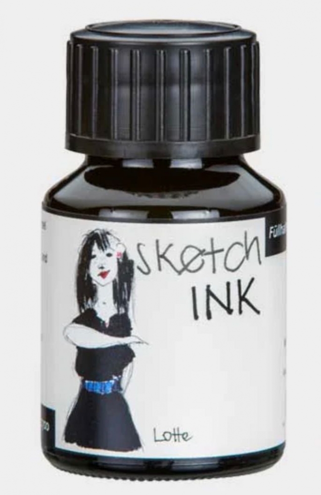 Bild 1 von sketchINK Rohrer & Klingner 50ml wasserfeste Tinte Lotte schwarz