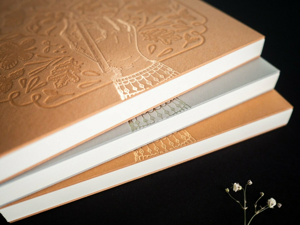 Bild 1 von Letterpress Journal Sketchbook - Zimt - von Letterwish 16,5 x 23cm