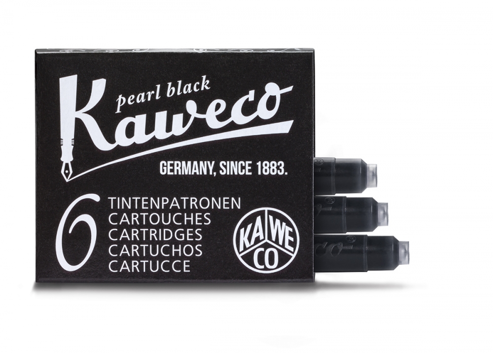 Bild 1 von Kaweco Tintenpatronen 6er Pack Perlenschwarz pearl black