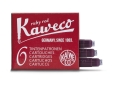 Kaweco Tintenpatronen 6er Pack Rubinrot Ruby red