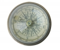 Kompass mit Domglas aus Messing