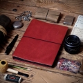 Travel-Journal Logbuch DinA5 Leder rot