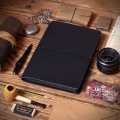 Bild 1 von Travel-Journal Logbuch DinA5 Leder schwarz black