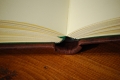 Bild 2 von Lederbuch 12x18cm 160 Seiten handgerissen dunkelbraun Notizbuch