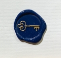 Bild 2 von Perlsiegellack 45g im Glas dunkel blau dunkelblau