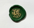 Bild 2 von Perlsiegellack 45g im Glas dunkel grün dunkelgrün